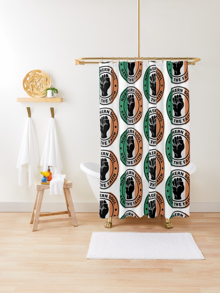 Northern Soul Keep The Faith Ireland Shower Curtain By