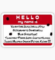 Hello My Name is... Vash Sticker