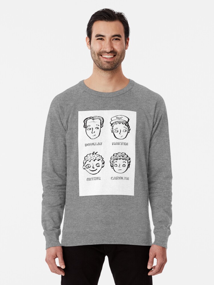 Cabin Pressure Portraits Lightweight Sweatshirt By Ghostgoose