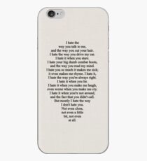 10 Things I Hate About You iPhone Case