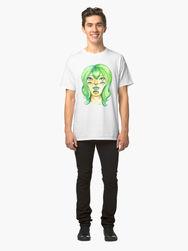 Alternate view of Green Hair, Golden Skin Classic T-Shirt