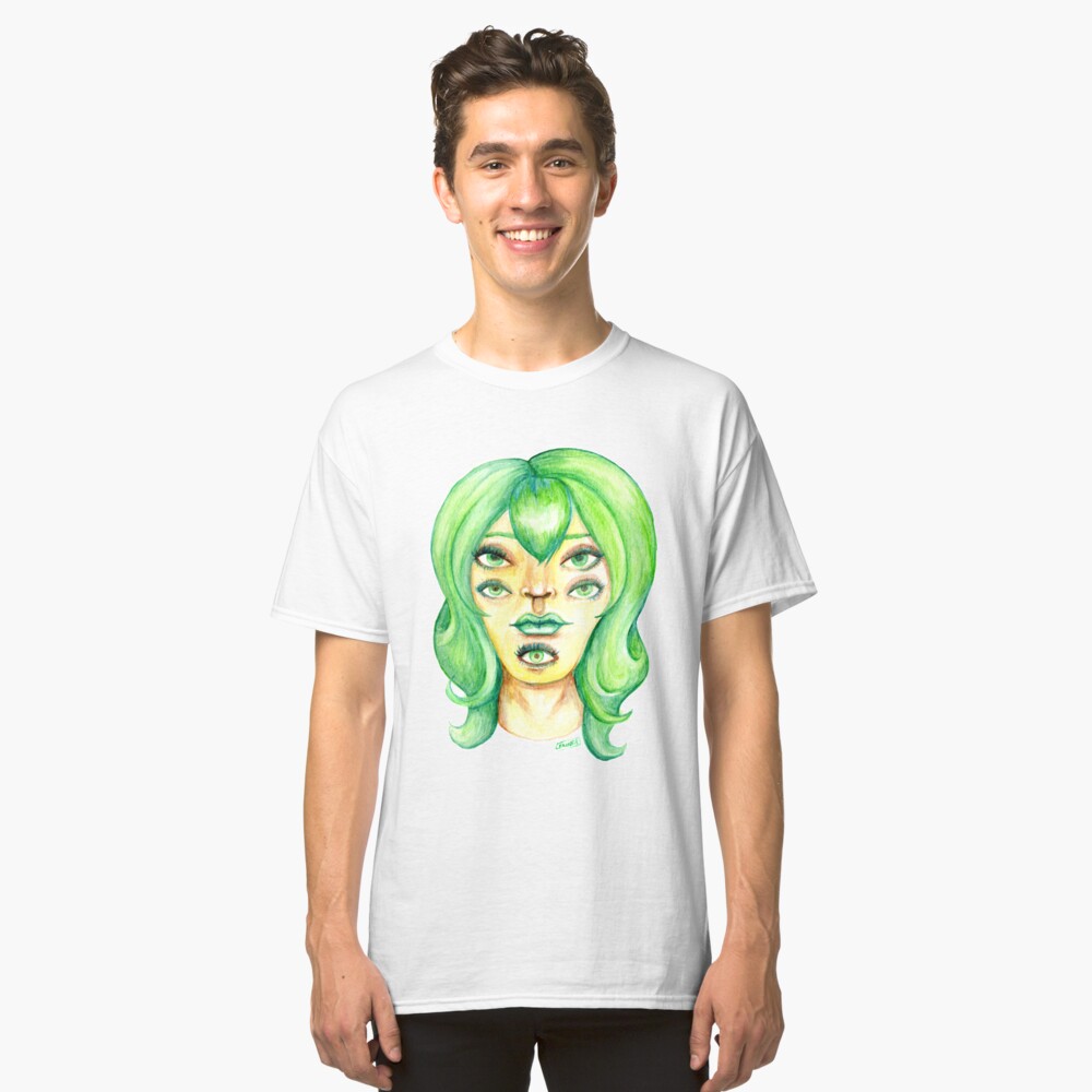 Green Hair, Golden Skin Classic T-Shirt
