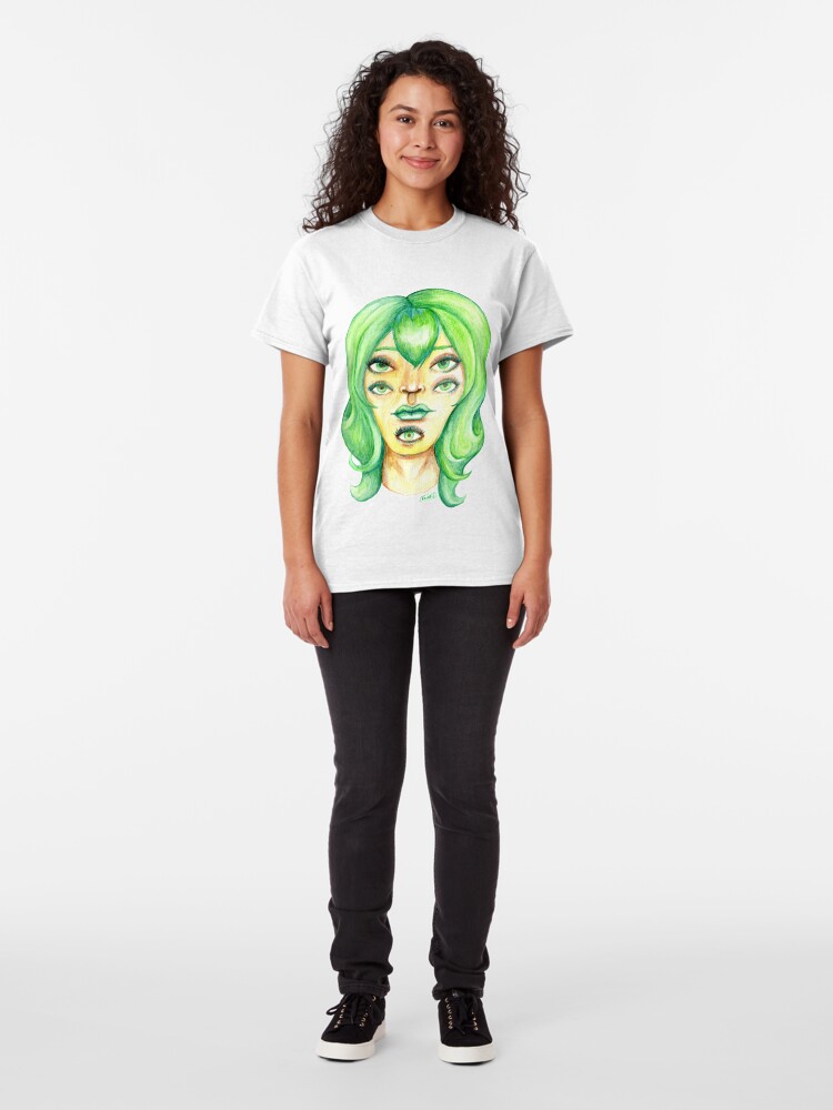 Alternate view of Green Hair, Golden Skin Classic T-Shirt