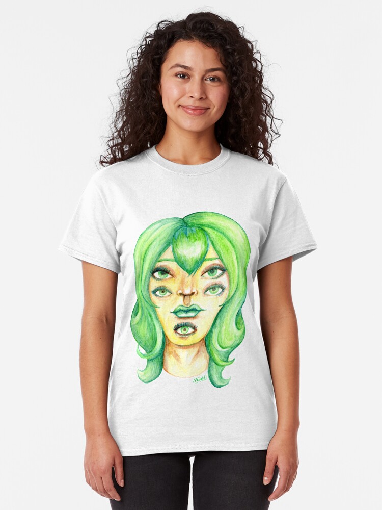 Alternate view of Green Hair, Golden Skin Classic T-Shirt