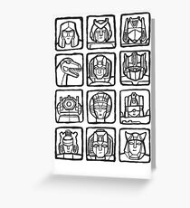 Transformers Rogue Gallery Greeting Card