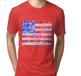 life liberty and the pursuit of happiness t shirt