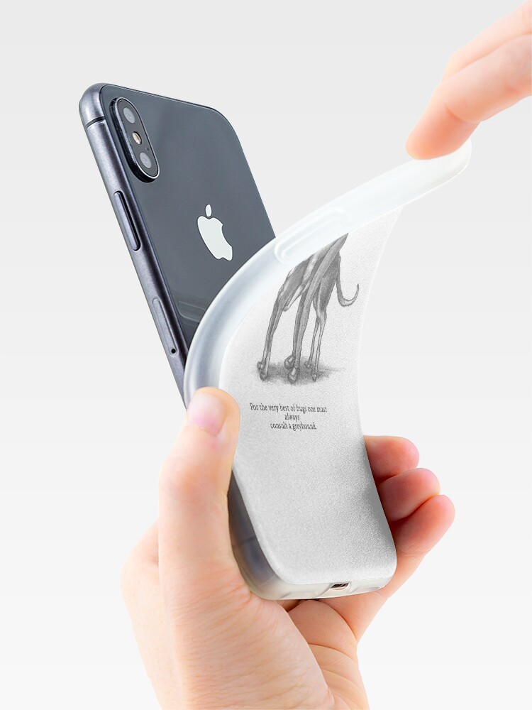 Alternate view of Consult A Greyhound iPhone Case & Cover