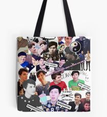 Danisnotonfire and AmazingPhil Collage Tote Bag