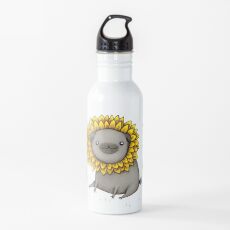 Pugflower Water Bottle