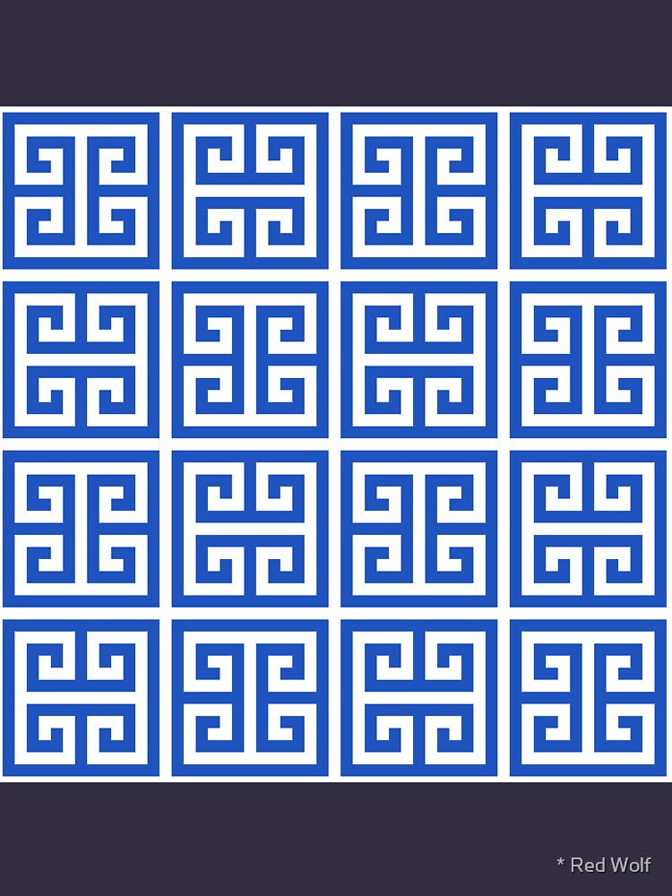 Geometric Pattern: Key Bridge Alternate: Blue by redwolfoz