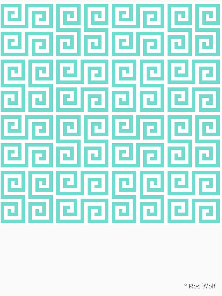 Geometric Pattern: Key Serpentine: Blue by redwolfoz