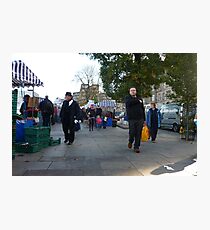 First Farmer's Market in November Photographic Print