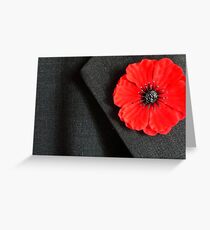 Remembrance Day poppy Greeting Card