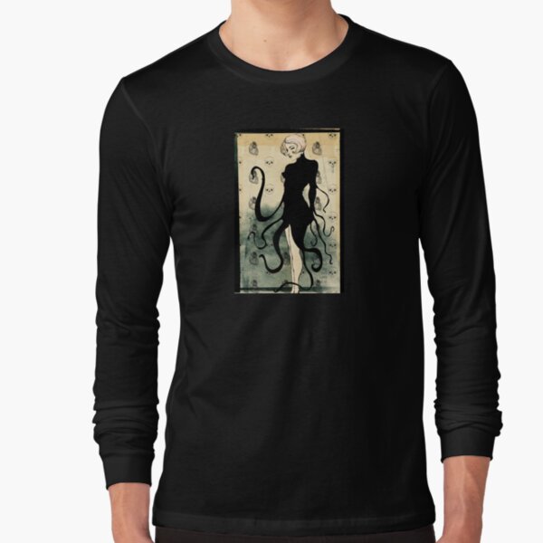 black octopus Long Sleeve T-Shirt