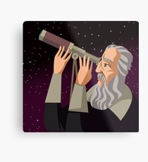 galileus watching the sky Metal Print