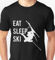 Eat Sleep Ski Slim Fit T-Shirt