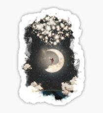 The Big Journey of the Man on the Moon Sticker