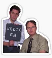 Jim and Dwight Texas Tech Sticker
