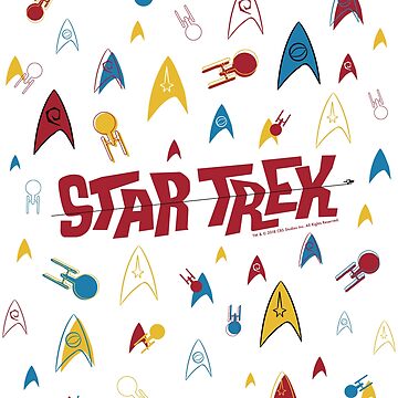 Artwork thumbnail, Star Trek Original Series Retro Starfleet Badge Collage by FifthSun