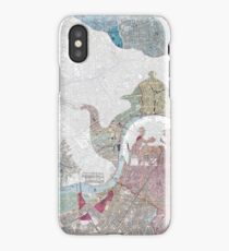 4 o'clock tea London Map iPhone Case/Skin