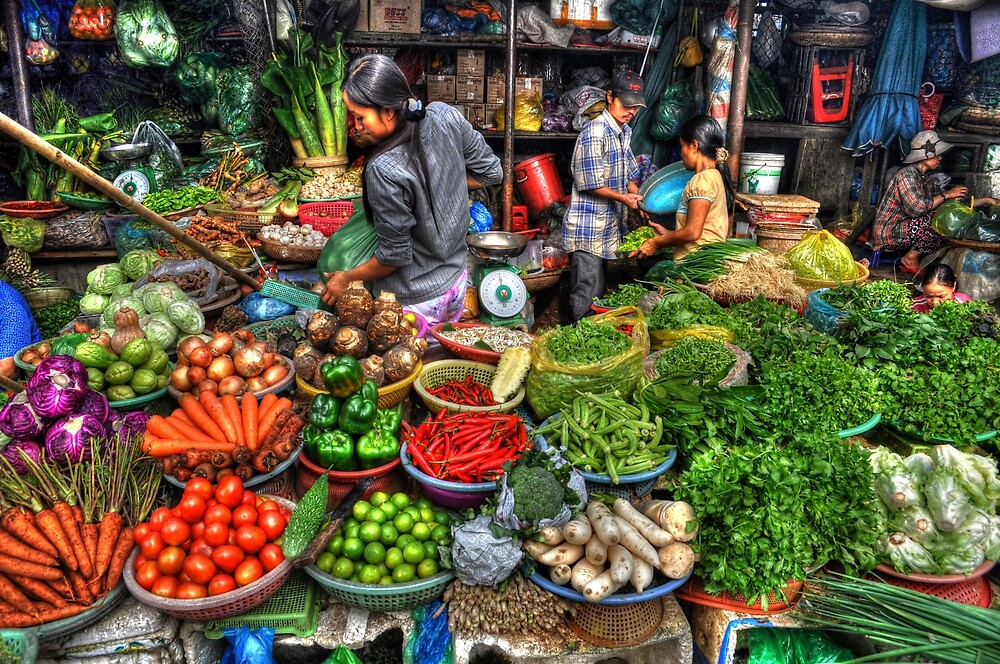  Vietnam  Markets  by Sean1066 Redbubble