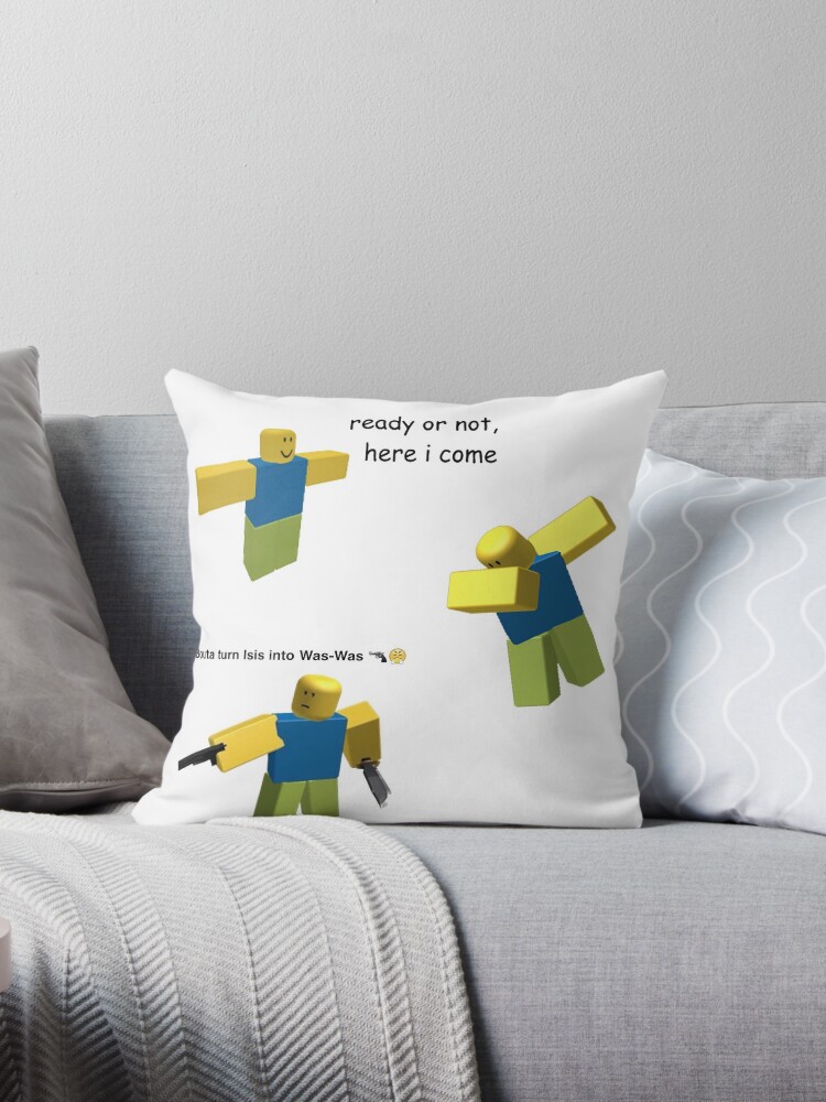 Roblox Meme Sticker Pack Throw Pillow By Offensive Tea - roblox oder starter pack ifunny