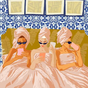 Artwork thumbnail, Ladies-Only Club | Girl Talk Slumber Party BFF | Bohemian Feminism Independent Moroccan Women by 83oranges