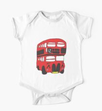 Cute London Bus One Piece - Short Sleeve
