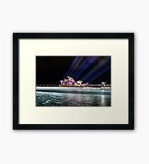 Lighting the Sails Framed Print