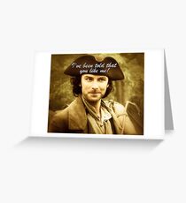 Sexy Poldark in Cornwall Greeting Card