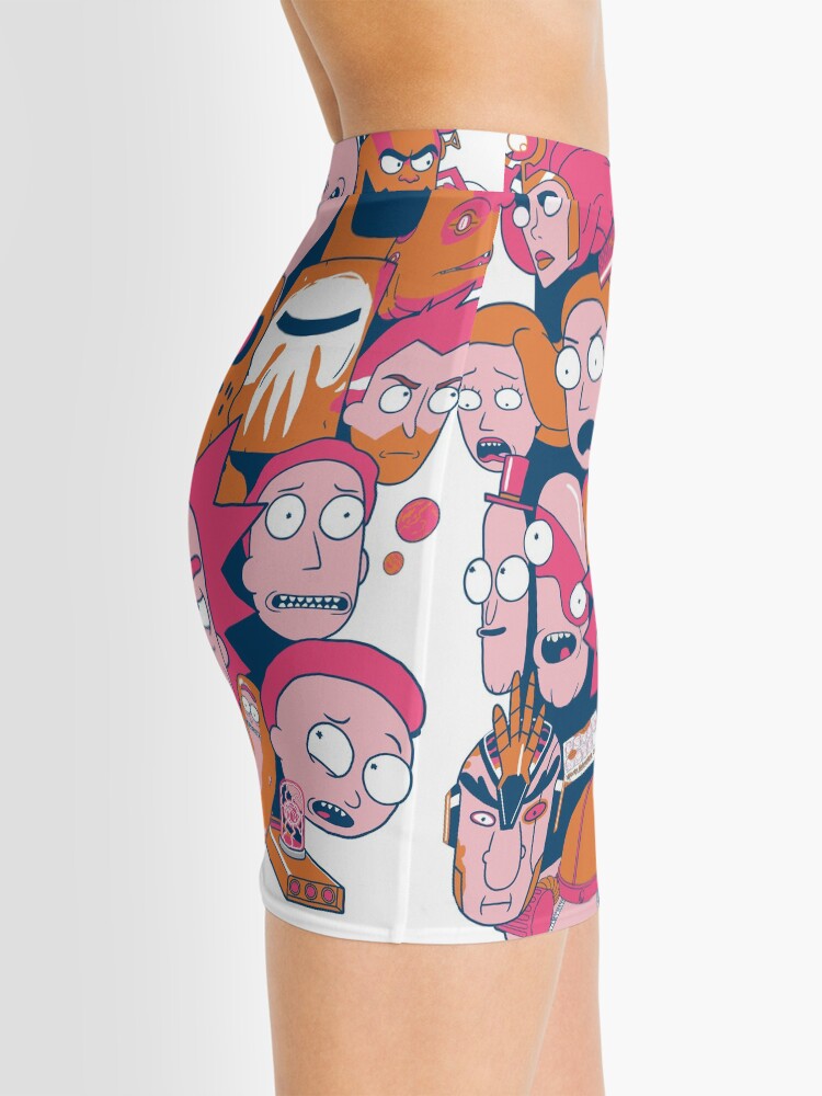 Alternate view of Rick and Morty Collage Mini Skirt