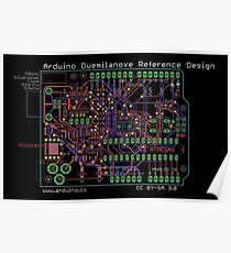 Arduino Duemilanove Reference Design - black Poster