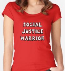 social justice warrior Women's Fitted Scoop T-Shirt