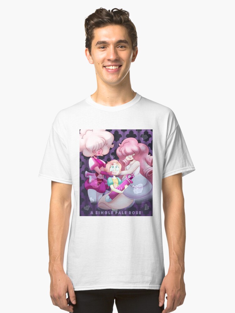 Alternate view of A Single Pale Rose Classic T-Shirt