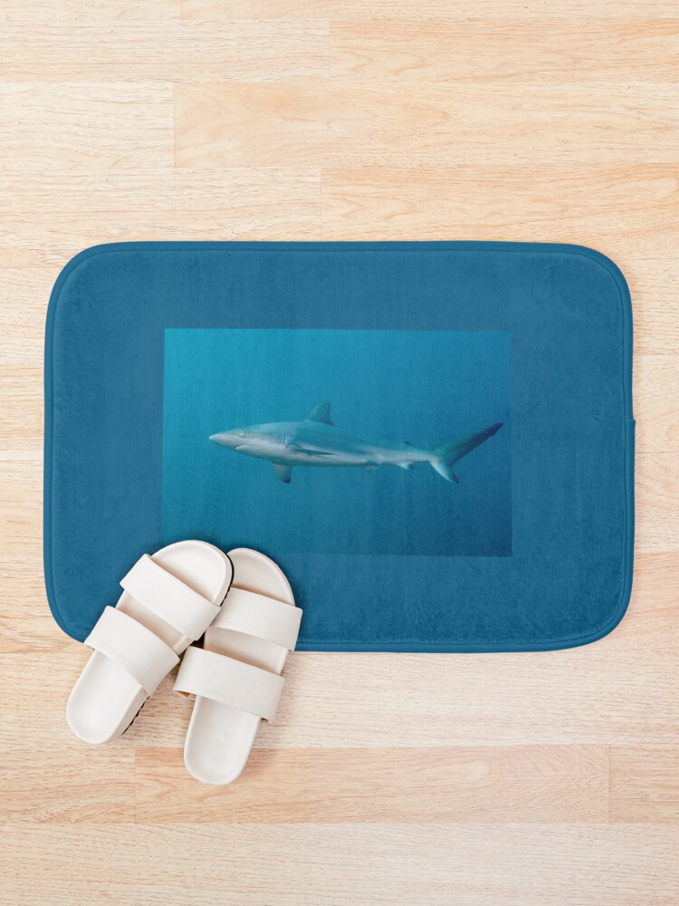 "Dusky Whaler Shark, Manly, Australia" Bath Mat by eschlogl Redbubble