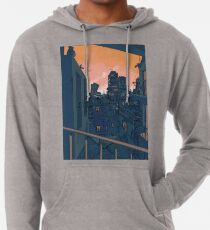 Stadtbild am Abend Leichter Hoodie