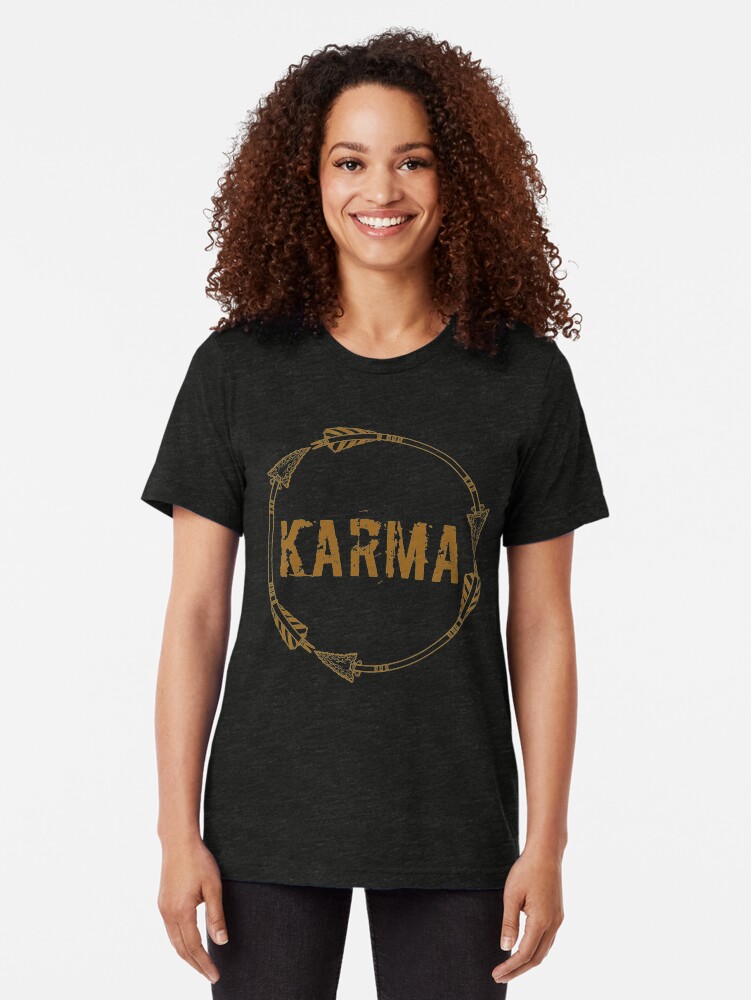 Alternate view of Karma Tri-blend T-Shirt