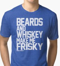 Beards and Whiskey Tri-blend T-Shirt