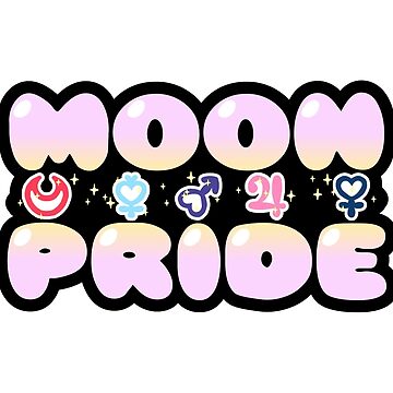 Artwork thumbnail, Sticker! Moon Pride (EN) by merimeaux