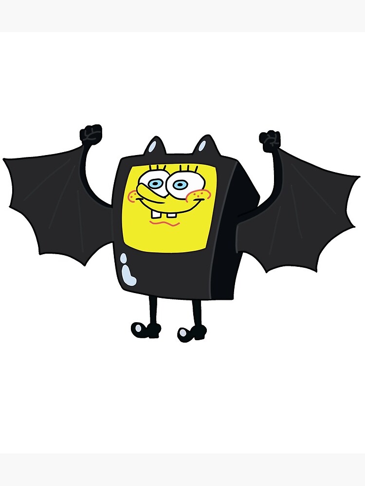 "Spongebob Bat Sponge" Canvas Print by DasAuxxus Redbubble