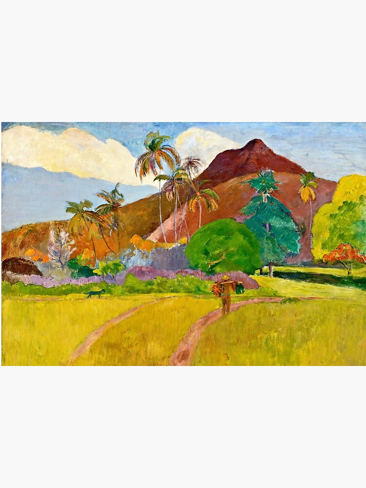 Paul Gauguin Tahitian Landscape Bath Mat By Vakashop Redbubble   Flat,750x,075,f Pad,750x1000,f8f8f8 