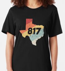 Fort Worth Texas - 817 Area Code Slim Fit T-Shirt