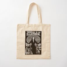 Morticia Addams-"Normal Is An Illusion..." Cotton Tote Bag