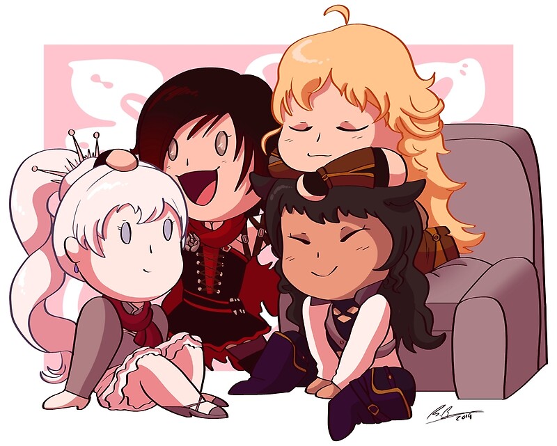 Team Rwby Chibis By Epikbecky Redbubble 7325