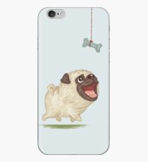 Happy Pug and bone iPhone Case