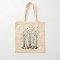 The Birches Cotton Tote Bag
