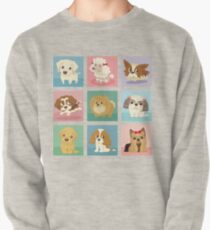 Many poses of puppies Pullover