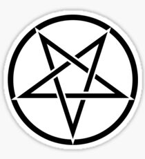 Pegatina Pentagrama satánico