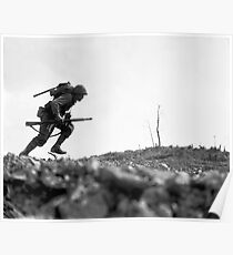 Battle Of Okinawa Painting Poster