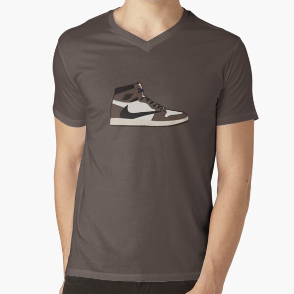 AJ 1 Dark Mocha V-Neck T-Shirt